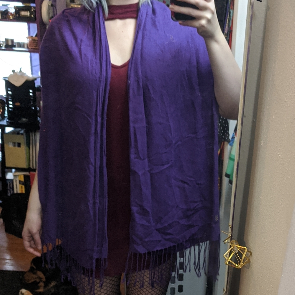 Pashmina purple scarf